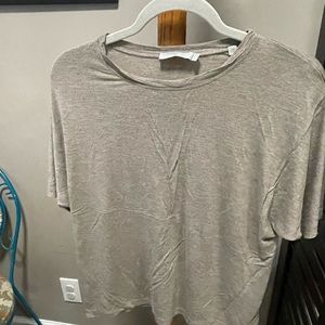 Vince tan cropped t-shirt